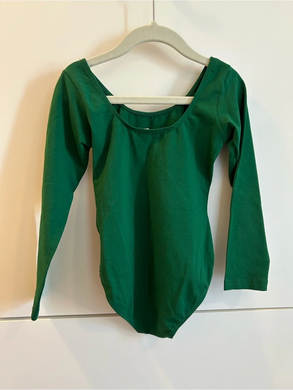 Emerald Green Dance Leotard & Skirt Set - Size 130 (7/8)